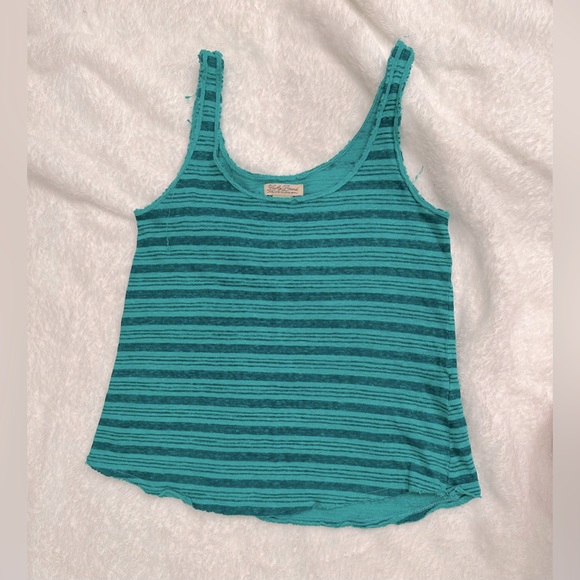 Lucky Brand raw edge stripe tank size xs - Picture 1 of 5